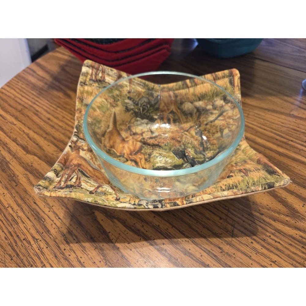 Microwave Bowl Cozy Camouflage Wildlife